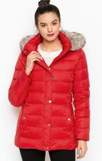 Однотонный пуховик со съемным капюшоном Tommy Hilfiger