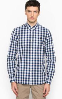 Хлопковая приталенная рубашка в клетку Fred Perry