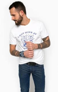 Белая хлопковая футболка с принтом Levis®