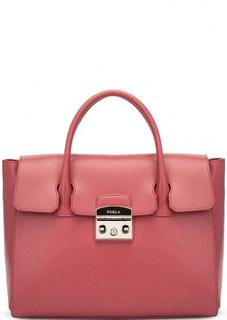 Однотонная сумка с короткими ручками Furla