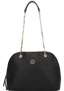 Черная сумка с длинными ручками Tommy Hilfiger