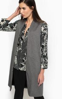 Серый длинный жилет Vero Moda