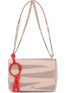 Кожаная однотонная сумка через плечо Cavalli Class