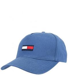Хлопковая бейсболка с логотипом бренда Hilfiger Denim