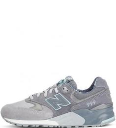 Замшевые кроссовки на шнуровке New Balance