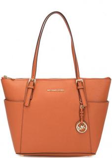 Кожаная сумка на молнии Michael Michael Kors