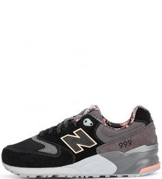 Замшевые кроссовки на шнуровки New Balance