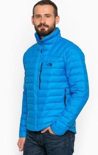 Легкий пуховик синего цвета The North Face