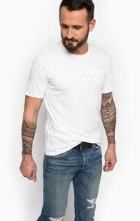 Белая хлопковая футболка с круглым вырезом Levis®