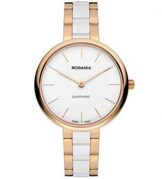 Часы круглой формы с сапфировым стеклом Rodania