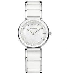 Часы со стальным браслетом и керамическими вставками Rodania