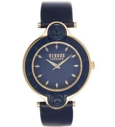 Часы круглой формы с логотипом бренда Versus