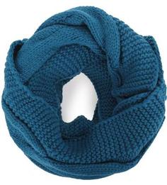 Синий шарф-хомут из вискозы Eleganzza