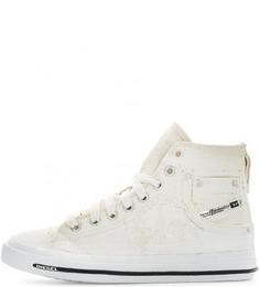 Текстильные кеды на шнуровке Diesel