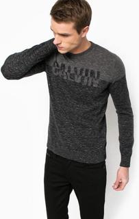 Хлопковый джемпер с круглым вырезом Calvin Klein Jeans