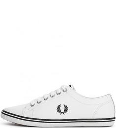Кожаные кеды на шнуровке Fred Perry
