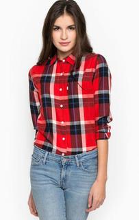 Хлопковая рубашка в клетку прямого кроя Levis®