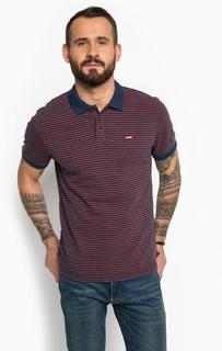 Хлопковая футболка поло в полоску Levis®