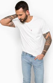 Белая футболка из хлопка с карманом Levis®