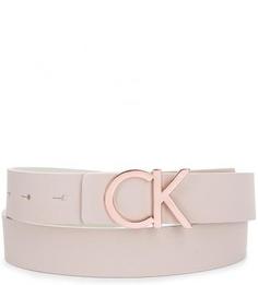 Однотонный кожаный ремень Calvin Klein Jeans