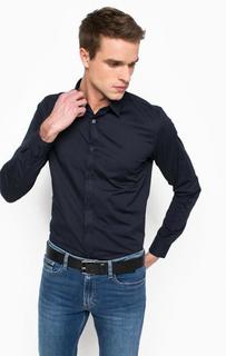 Приталенная синяя рубашка Calvin Klein Jeans