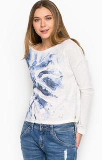 Хлопковая футболка с длинными рукавами Pepe Jeans