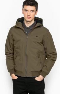 Куртка цвета хаки на молнии Fred Perry