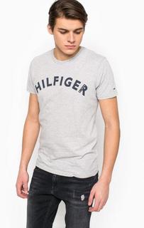 Хлопковая футболка с круглым вырезом Hilfiger Denim