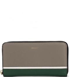 Кожаный кошелек на молнии Dkny