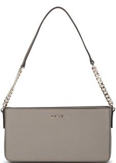 Кожаная сумка с одним отделом на молнии Dkny