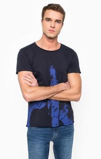 Хлопковая футболка с круглым вырезом Calvin Klein Jeans