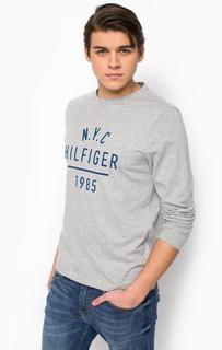 Хлопковая футболка с длинными рукавами Tommy Hilfiger