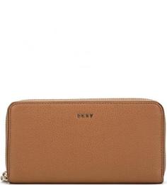 Кожаный кошелек на молнии Dkny