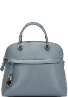 Однотонная кожаная сумка через плечо Furla