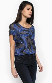 Футболка из вискозы с короткими рукавами Diesel