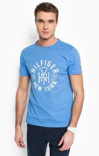 Хлопковая футболка с принтом Tommy Hilfiger