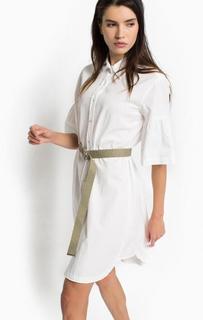 Платье-рубашка из хлопка с расклешенными рукавами Pinko