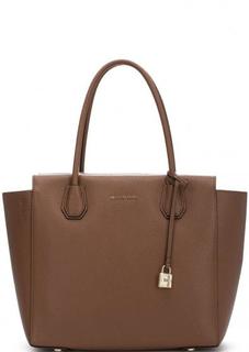 Вместительная кожаная сумка с ручками Michael Michael Kors