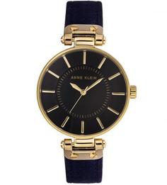 Часы с ремешком из натуральной замшевой кожи Anne Klein