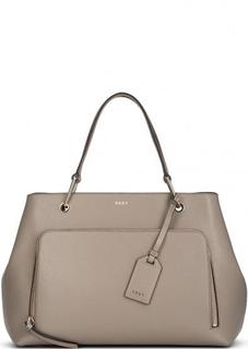 Кожаная сумка с двумя отделами Dkny
