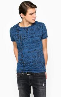 Хлопковая футболка с круглым вырезом Hilfiger Denim