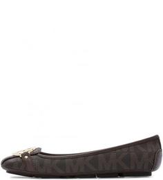 Балетки с логотипом бренда Michael Michael Kors