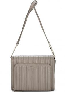Кожаная сумка в полоску с одним отделом Dkny