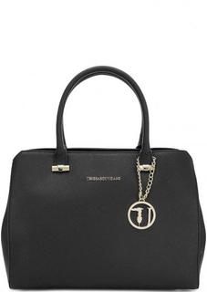 Черная сумка с одним отделом Trussardi Jeans