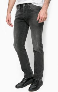 Прямые серые джинсы с легкими заломами Replay