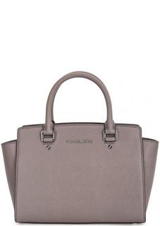 Кожаная сумка со съемным плечевым ремнем Michael Michael Kors
