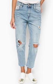 Рваные синие джинсы Gas