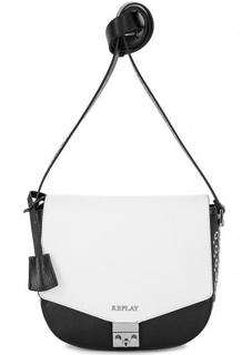 Сумка из искусственной кожи с металлическим декором Replay