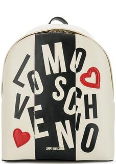 Рюкзак из искусственной кожи с одним отделом Love Moschino