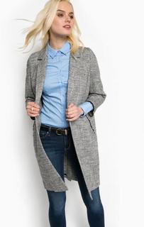 Легкое пальто с застежкой на пуговицу Trussardi Jeans